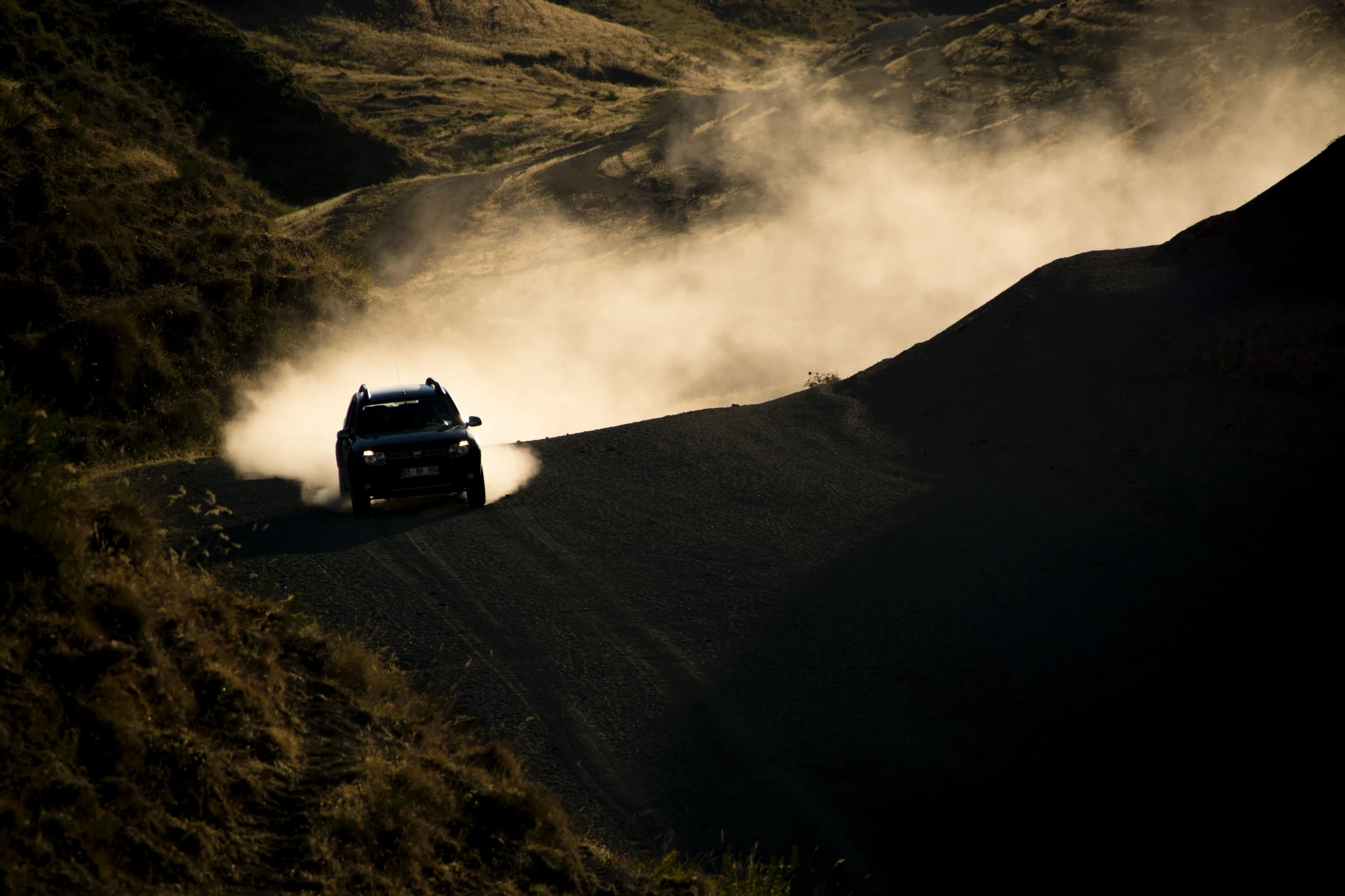 Rally car on stage.